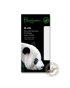 Blake Premium Pure Wallet Envelope DL Peel and Seal Plain 120gsm Super White Wove (Pack 50) - RP81255