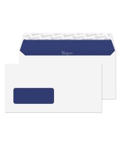Blake Premium Pure Wallet Envelope DL Peel and Seal Window 120gsm Super White Wove (Pack 500) - RP81884