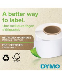 Dymo LabelWriter Standard Address Label 24x89mm 130 Labels Per Roll White (Pack 24) - S0722360