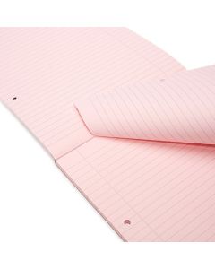 Rhino A4 Special Refill Pad 50 Leaf Feint Ruled 8mm With Margin Pink Tinted Paper (Pack 6) - HAPFM-8