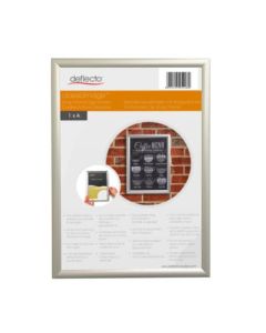 Deflecto A2 Wall Mounted 25mm Aluminium Snap Frame Literature Display Sign Holder Silver Effect Frame - SFA2S