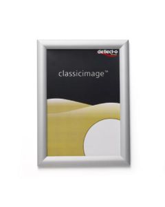 Deflecto A3 Wall Mounted 25mm Aluminium Snap Frame Literature Display Sign Holder Silver Effect Frame - SFA3S