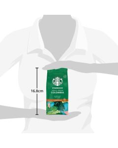 STARBUCKS Single Origin Columbia Medium Roast Ground Coffee (Pack 200g) - 12400229