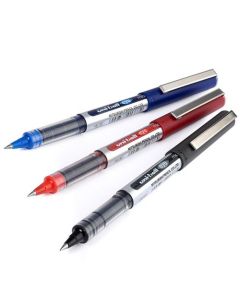 uni-ball Eye Micro UB-150 Liquid Ink Rollerball Pen 0.5mm Tip 0.3mm Line Plastic Free Packaging Black (Pack 5) - 238212077