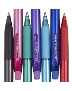 uni-ball Erasable URN-181-07 Gel Retractable Pen 0.7mm Tip Sky Blue (Pack 12) - 305755000