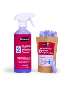 Show-me Whiteboard Cleaner and Spray Bottle 500ml - WCE500