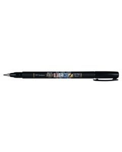 Tombow Fudenosuke Brush Pen Soft Tip Black - WS-BS